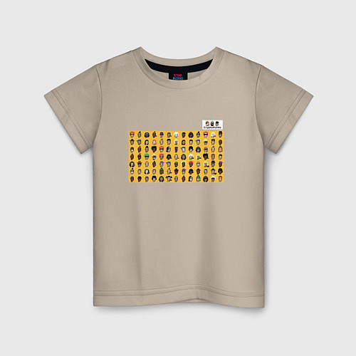 Детская футболка CryptoPunks / Миндальный – фото 1