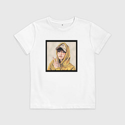 Футболка хлопковая детская Хан Джи Сон - Stray Kids, цвет: белый