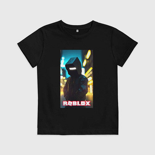 Детская футболка Roblox cyberpunk / Черный – фото 1