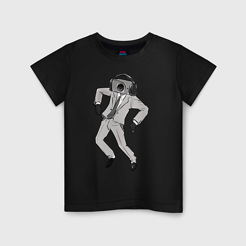 Детская футболка Camera man / Черный – фото 1