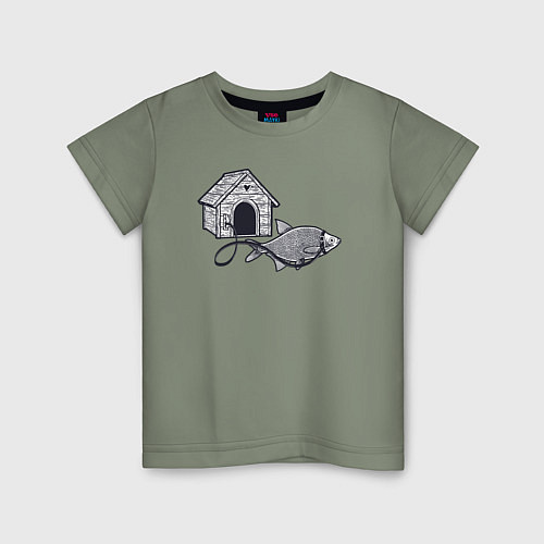 Детская футболка Рыба собака / Авокадо – фото 1