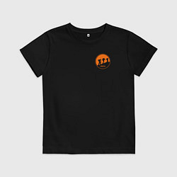 Футболка хлопковая детская Идущие в гору, цвет: черный