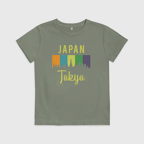 Детская футболка Токио Япония / Авокадо – фото 1