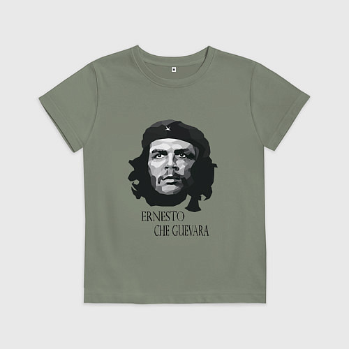 Детская футболка Че Гевара черно белое / Авокадо – фото 1
