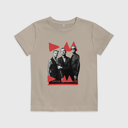 Детская футболка Depeche Mode - Delra Machine Band / Миндальный – фото 1