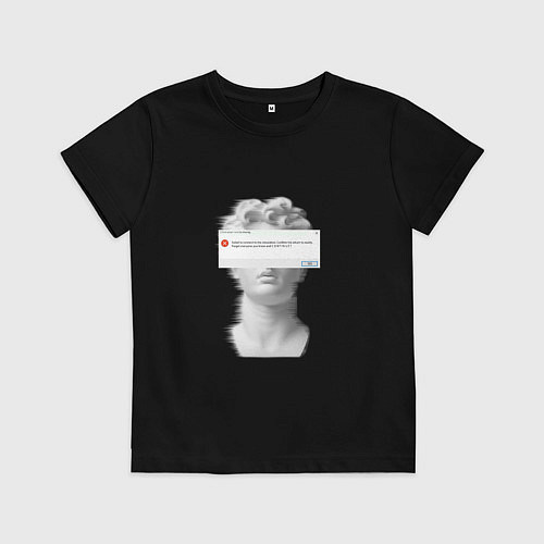 Детская футболка Антиной error / Черный – фото 1