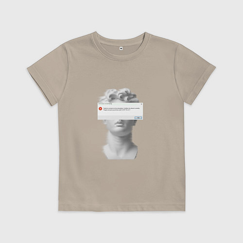 Детская футболка Антиной error / Миндальный – фото 1