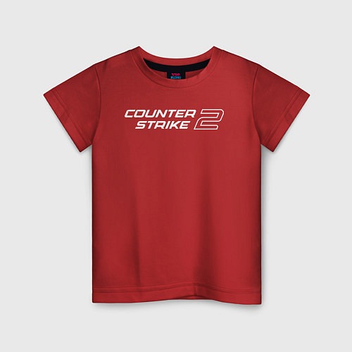 Детская футболка Counter Strike 2 лого / Красный – фото 1