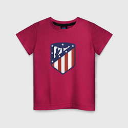 Футболка хлопковая детская Atletico Madrid FC, цвет: маджента