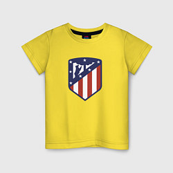 Футболка хлопковая детская Atletico Madrid FC, цвет: желтый