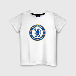 Футболка хлопковая детская Chelsea fc sport, цвет: белый