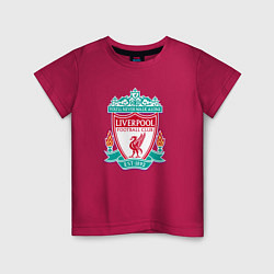 Футболка хлопковая детская Liverpool fc sport collection, цвет: маджента