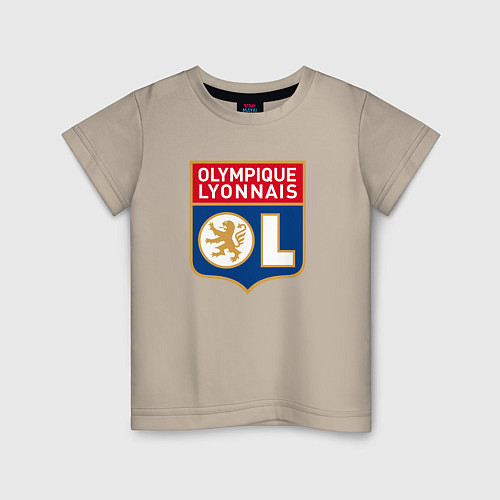 Детская футболка Olympique lyonnais fc / Миндальный – фото 1