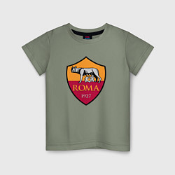 Футболка хлопковая детская Roma sport fc, цвет: авокадо