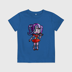 Футболка хлопковая детская Цирковая Малышка выступает, цвет: синий