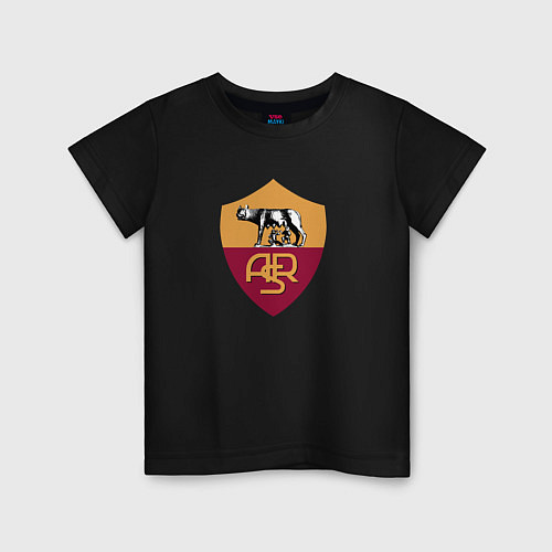 Детская футболка Roma fc club / Черный – фото 1