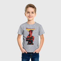 Футболка хлопковая детская Карлах - врата балдура, цвет: меланж — фото 2