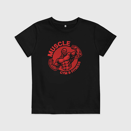Детская футболка Gym and fitness / Черный – фото 1