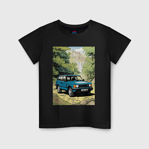 Детская футболка Land Rover - Range Rover 1998 / Черный – фото 1