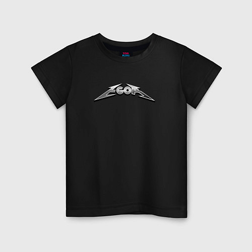 Детская футболка Егор в стиле рок-группы Металлика / Черный – фото 1