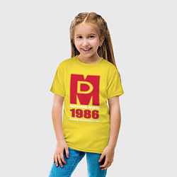 Футболка хлопковая детская Depeche Mode - Black Celebration album merch, цвет: желтый — фото 2