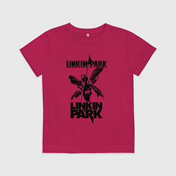 Футболка хлопковая детская LP - hybrid theory, цвет: маджента