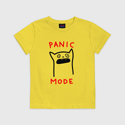 Детская футболка Panic mode - котик