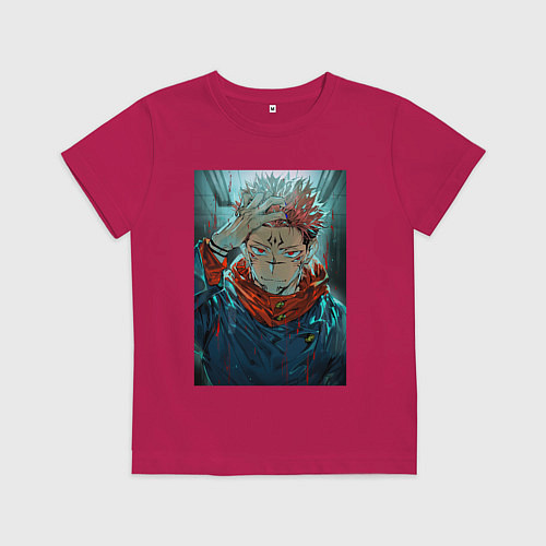 Детская футболка Крутой Суккуна / Маджента – фото 1
