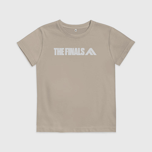 Детская футболка The finals logo / Миндальный – фото 1