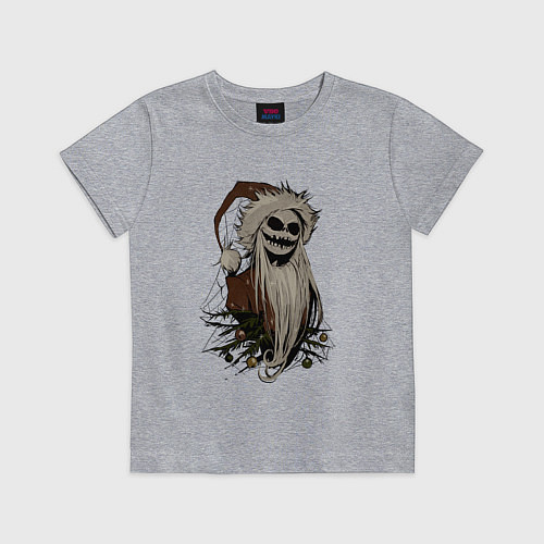Детская футболка Джек Скеллингтон / Меланж – фото 1