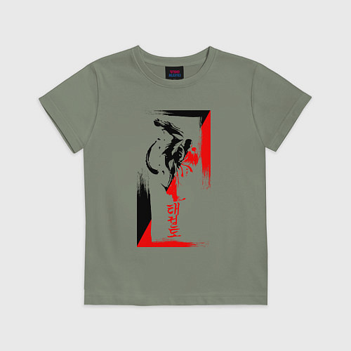 Детская футболка Боевые искуства black and red / Авокадо – фото 1