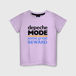 Футболка хлопковая детская Depeche Mode - Some Great Reward, цвет: лаванда