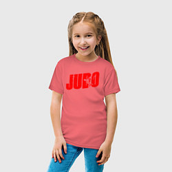 Футболка хлопковая детская Judo red, цвет: коралловый — фото 2