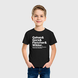Футболка хлопковая детская Depeche Mode - GGFW, цвет: черный — фото 2
