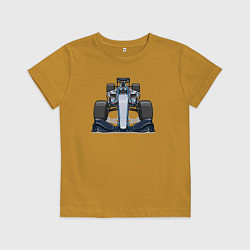 Футболка хлопковая детская Formula 1 Martini, цвет: горчичный