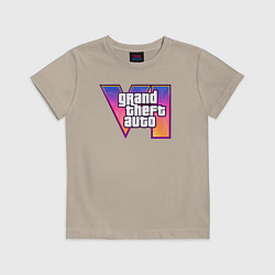Детская футболка GTA 6 logo