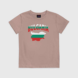 Футболка хлопковая детская Болгария, цвет: пыльно-розовый