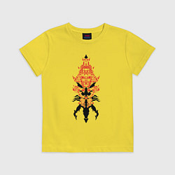 Футболка хлопковая детская Левиафан Mass Effect, цвет: желтый