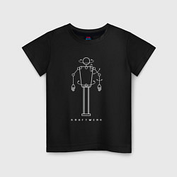 Футболка хлопковая детская Kraftwerk - Robot, цвет: черный