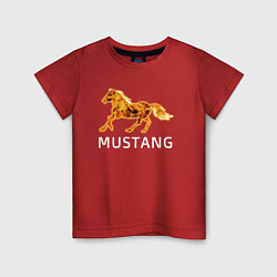 Футболка хлопковая детская Mustang firely art, цвет: красный