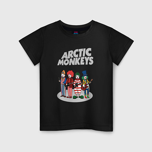 Детская футболка Arctic Monkeys clowns / Черный – фото 1