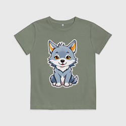 Детская футболка Добрый волченок