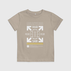 Футболка хлопковая детская Скрещенные стрелки, цвет: миндальный