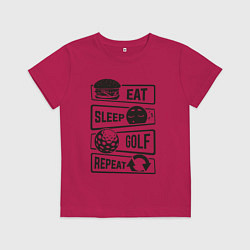 Детская футболка Есть спать гольф