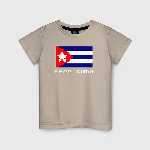 Детская футболка Free Cuba / Миндальный – фото 1