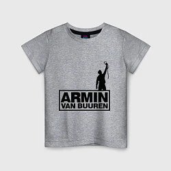 Футболка хлопковая детская Armin van buuren, цвет: меланж