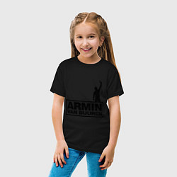 Футболка хлопковая детская Armin van buuren, цвет: черный — фото 2
