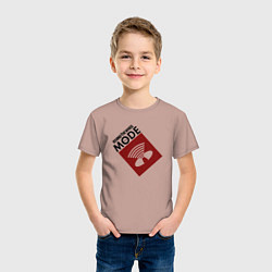 Футболка хлопковая детская Depeche Mode - Behind the wheel tonight, цвет: пыльно-розовый — фото 2