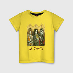 Футболка хлопковая детская St trinity, цвет: желтый