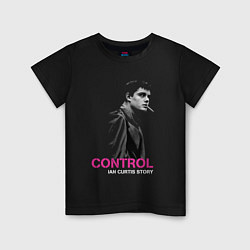 Футболка хлопковая детская Joy Division - Control film, цвет: черный